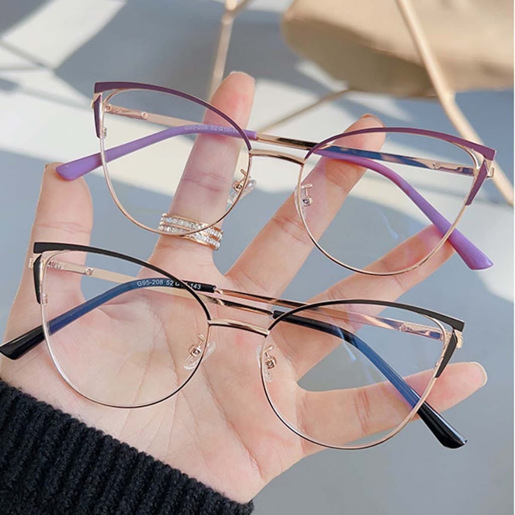 Óculos Anti-Luz Azul , Metal Ultraleve Portátil Masculino E Feminino