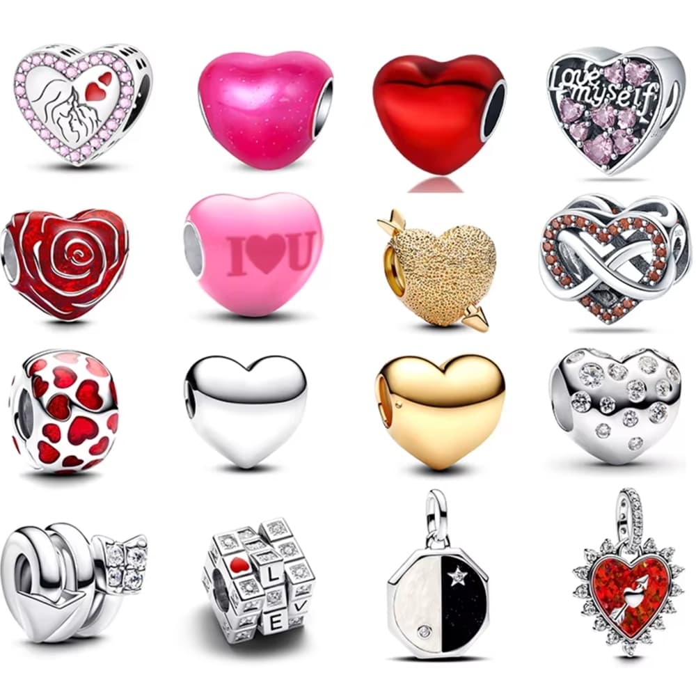 Nova Venda Quente 925 Prata Dia Dos Namorados Charme Adequado Para Esterlina Original Pulseira Feminina DIY Jóias Presen