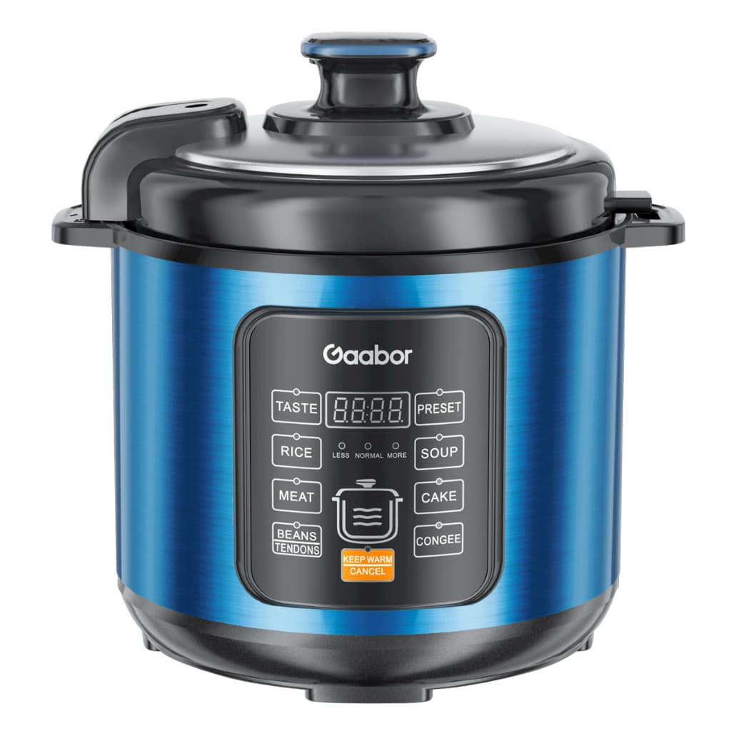 Panela De Pressão Elétrica Multifuncional 6L Gaabor 1000W 8 Funções