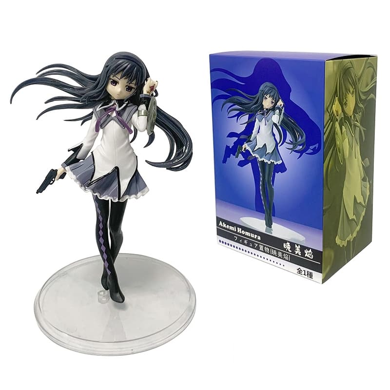 16.5cm Anime Puella Magi Madoka Magica Figura Kaname Akemi Homura Figuras De Ação PVC Modelo Decoração De Mesa Boneca Br