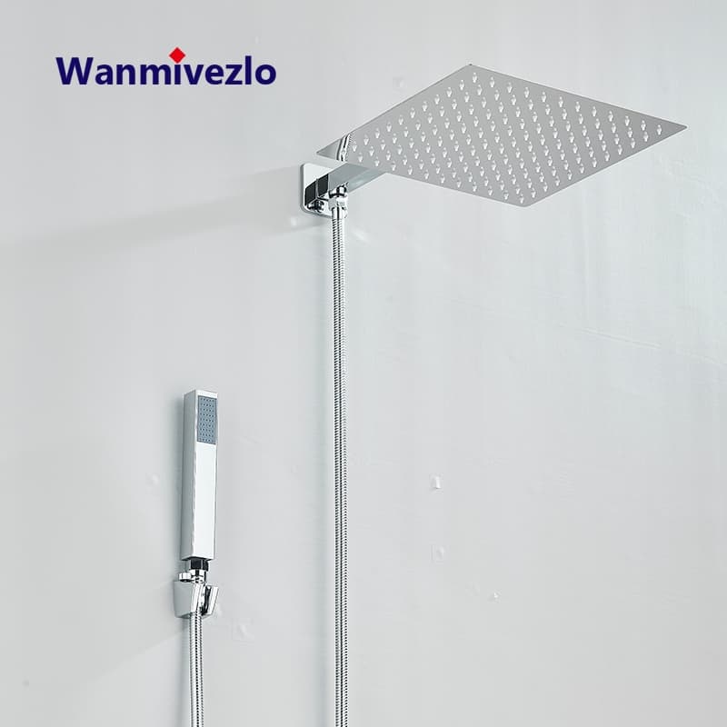 Chuveiro de aço inoxidável com chuveiro de mão