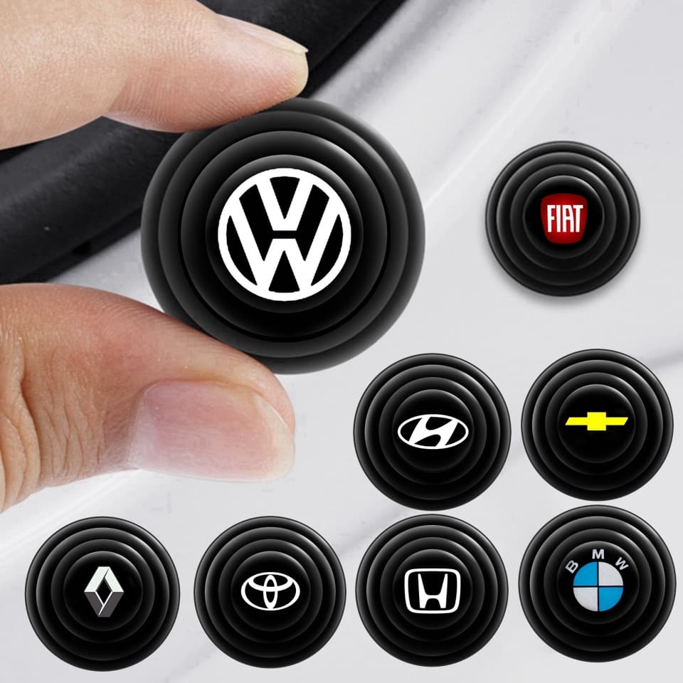 4pçs Volkswagen Adesivos De Proteção Contra Choque Da Porta Do Carro , Adesivo Universal De Em PVC Impactos, Para Gol