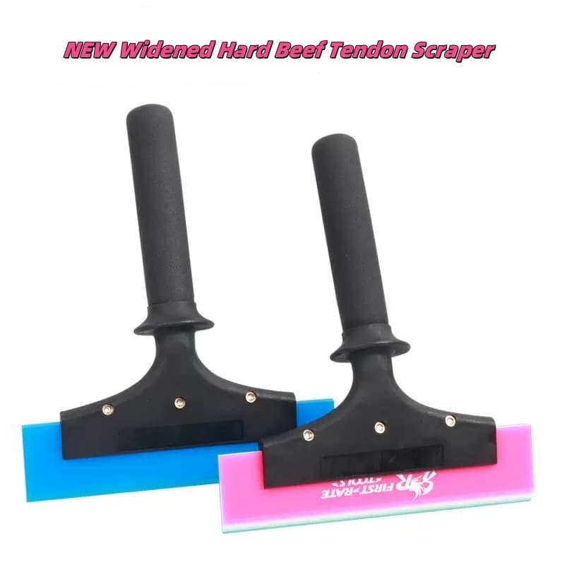 Rodo De Limpeza Com Cabo Plástico Extra Largo , 20cm , Dupla Face , Raspador De Lâmina De Borracha Dura Para Matiz De Ja