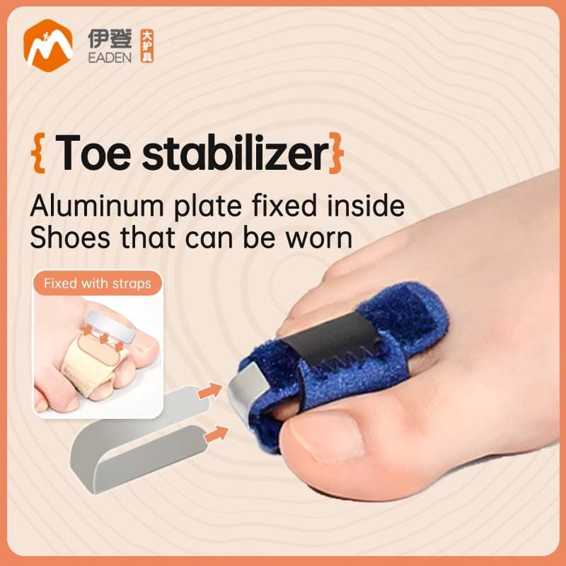 Eaden Correção De Dedo Do Pé Alisador Tala Martelo Garra Sobreposição Dobrado Fixação Alívio Da Dor