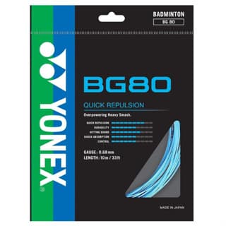 Corda De Badminton Yonex BG80 (0.68 Mm) Correia De Raquete Para Treinamento De Resistência