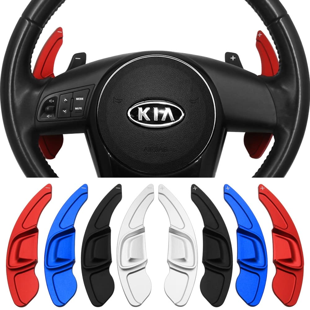 Para KIA Cerato SX EX Koup 2011-2013 Volante Do Carro DSG Shift Paddle Extensão Engrenagem Adesivos