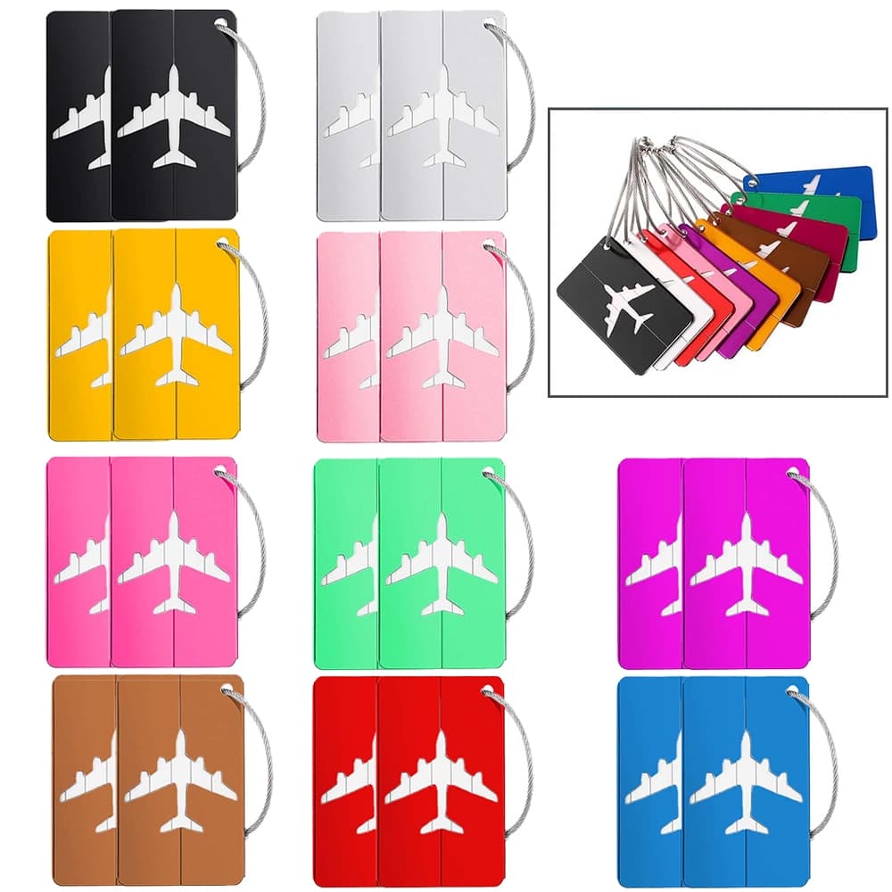 20 Etiquetas Para Mochila De Viagem Rígida Babysitter C/Cabo De Aço