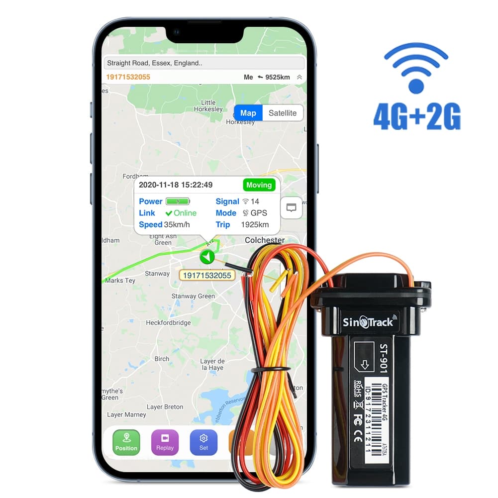 Mais Novo Rastreador GPS 2G + 4G ST-901L Para Veículo Automotivo Mini Dispositivo À Prova D'água Localizador De Motocicl