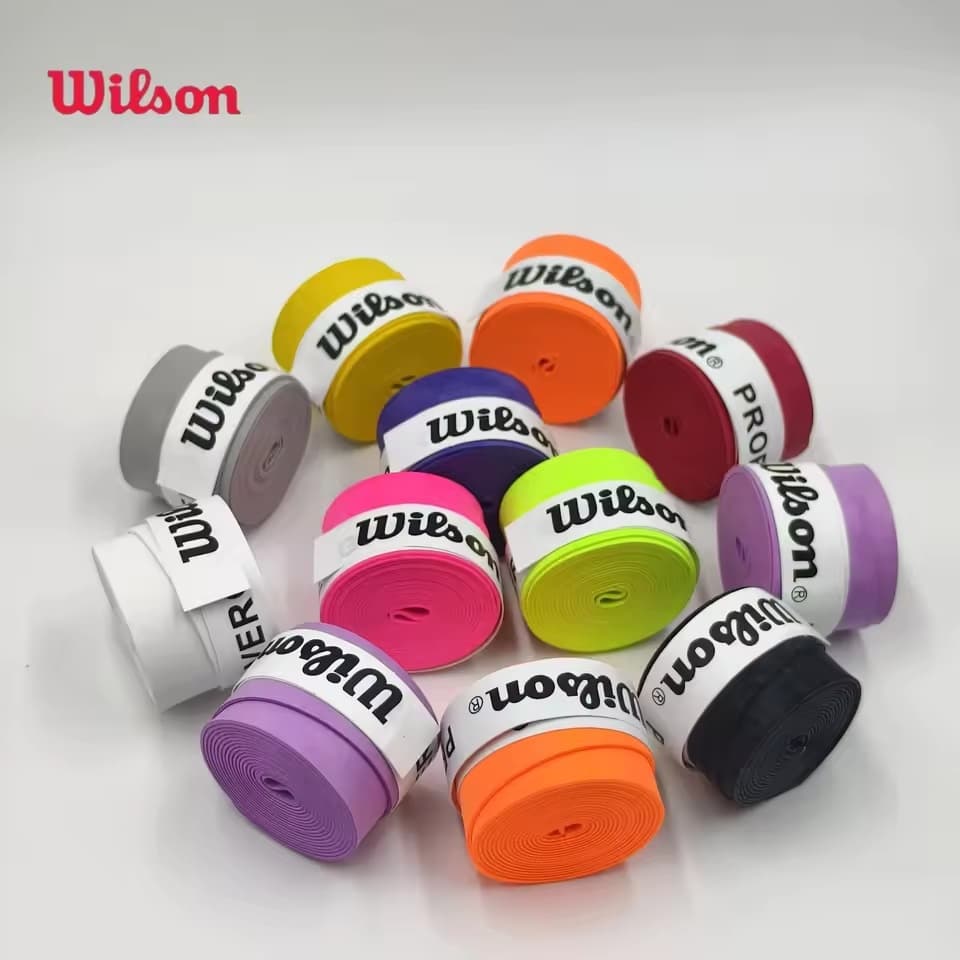 30/60 Unidades Wilson Raquete Overgrip Sweat Band Cor Fluorescente Absorção De Tênis De Badminton Cola Manual PU Aperto 