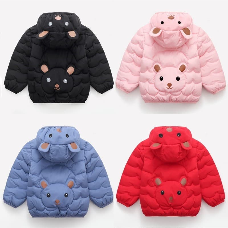 Crianças Meninos Meninas Jaqueta Com Capuz Inverno Outono Quente Leve Roupas Casuais