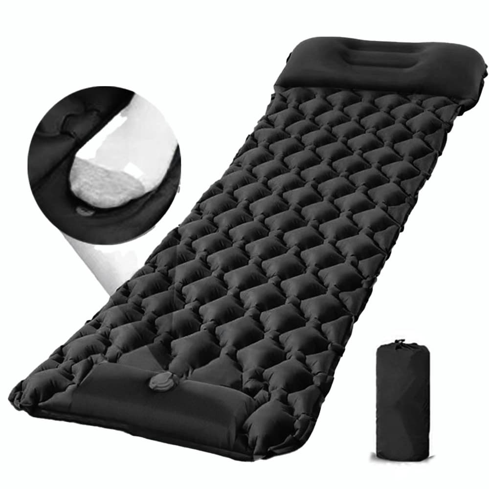 colchao dobravel Indivídual Para Ar Livre Com Travesseiro Almofada De Ultraleve Caminhadas De Viagem