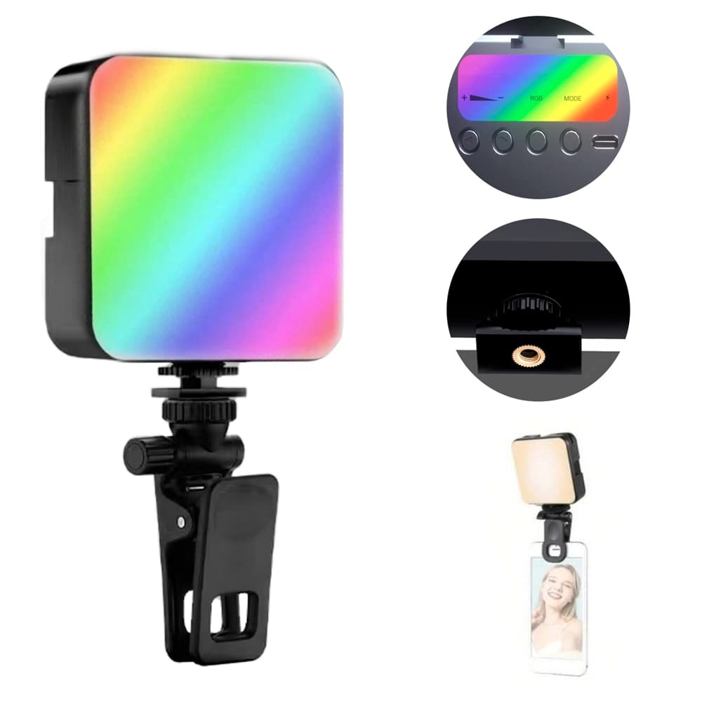 Fotografia Luz De Preenchimento Móvel Câmera Computador Vídeo Tiro Ao Ar Livre Suave Luz Mini Portátil Bolso