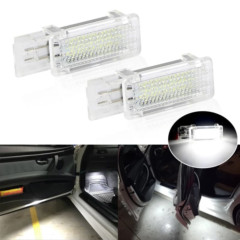 Dois pacotes de luz LED para porta, luz adequada para Mercedes Benz R171 R199 W209 W203 McBach W240 Viano W639