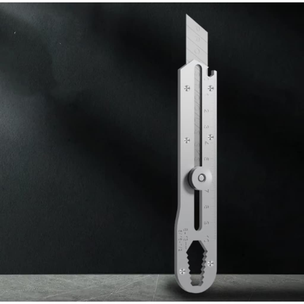 Estilete Profissional Com Trava Giratória 18mm + 10 Lâminas