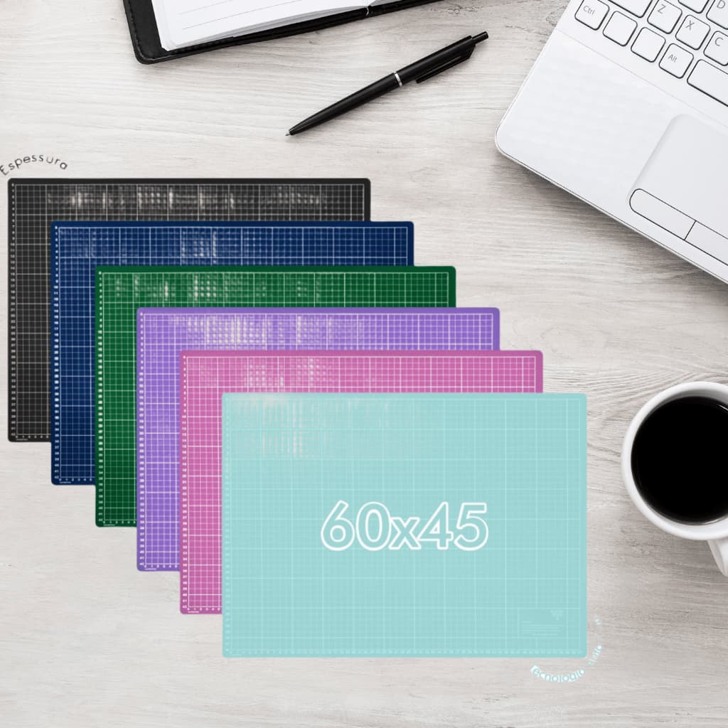 Base De Corte A2 60x45 Dupla Face Patchwork Artesanato Cores