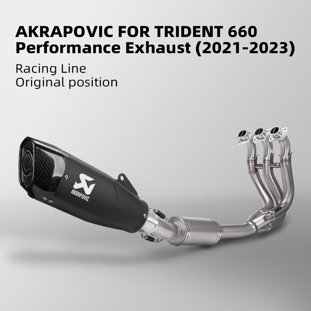 ForTrident660 Tiger 660 Sport 2021 2022 2023 Silenciador De Escapamento De Motocicleta Sistema Completo
