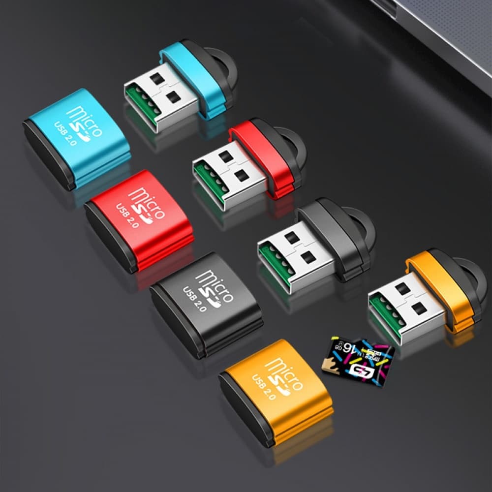 Leitor De Cartão De Memória USB 2.0 Adaptador Micro SD TF Leve Mini Portátil De Alta Velocidade