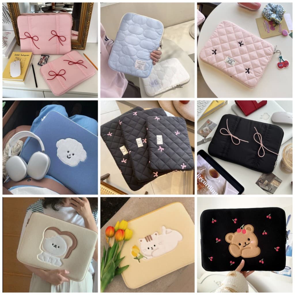 Bolsa Para Laptop ins Estilo Coreano Capa Protetora De Forro De tablet 11 13 15 Polegadas