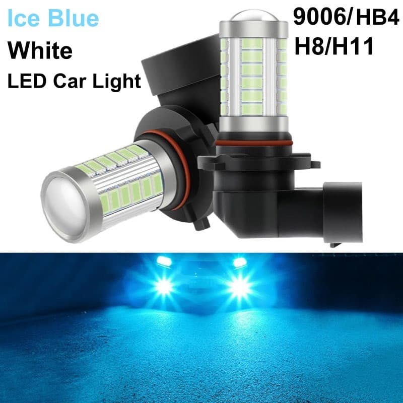 9006/HB4 LED Lâmpada Para Carro Luz De Neblina Azul Gelo H8/H11 Branco 6000K Farol Principal , DRL , Luzes Traseiras