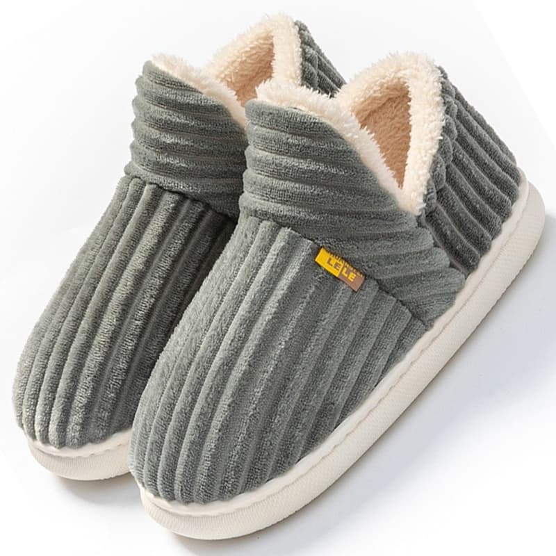 Chinelos Femininos Masculinos De Pele Peluda Para Casa De Inverno Sapatos De Algodão Com Sola Macia