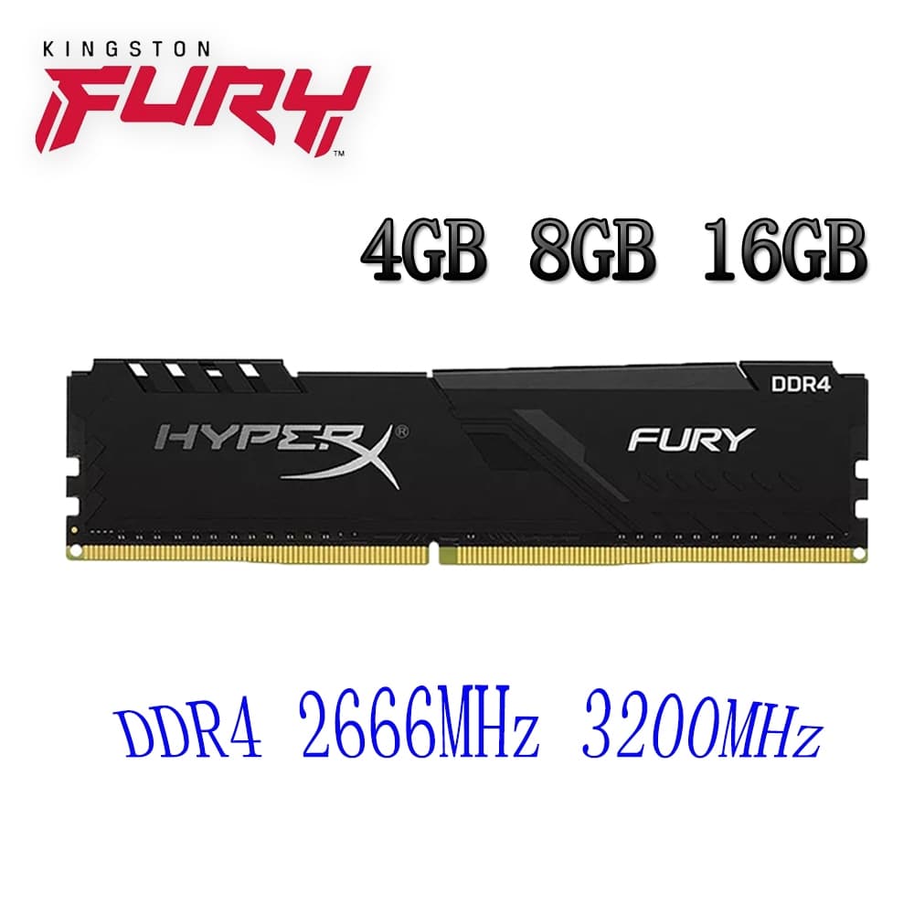Kingston HyperX Fury DDR4 PC RAM 4 Gb 8 16 DDR4 2133/2400/2666/3200 Mhz Memória De Mesa