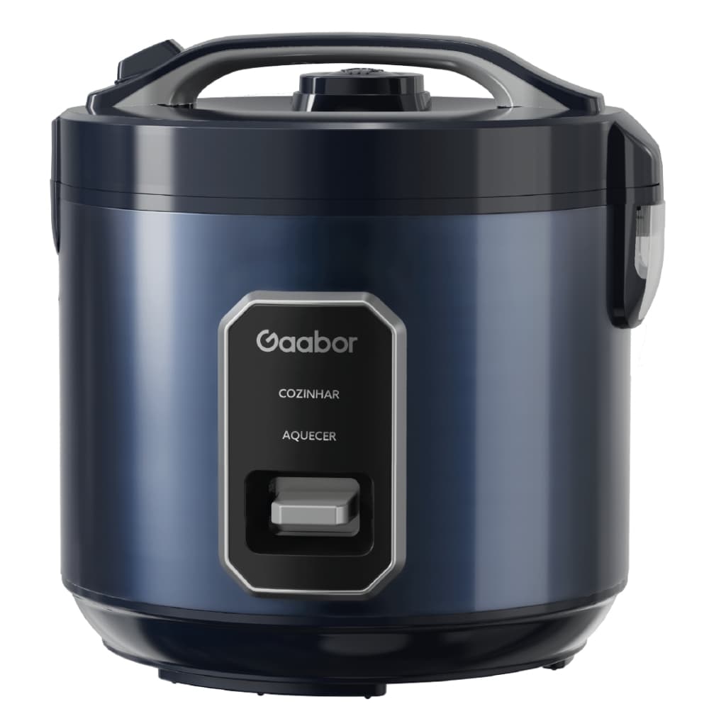 Panela Elétrica de Arroz Gaabor 15 Xícaras 700W Azul Petróleo - Desligamento Automático