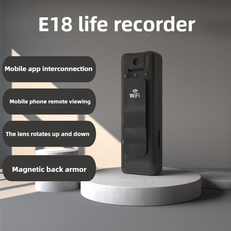 Câmera De Ação FHD 1080P Usada No Corpo Mini Visão Noturna Sem Fio Sport Cam Body Com Gravação De Áudio E Vídeo