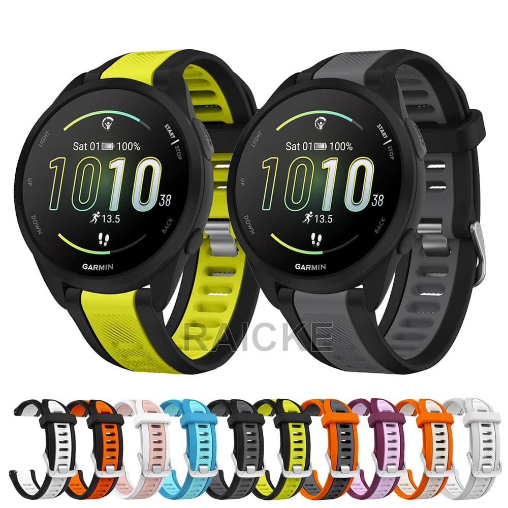 Pulseira De Silicone Macio Para Garmin vivoactive 5/6/3 Music/Forerunner 55/165/245/645/158/168