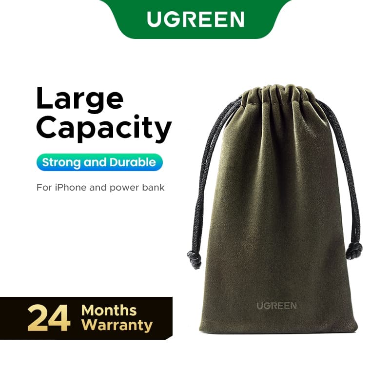 Ugreen Saco/Bolsa Power Bank Impermeável para Armazenamento de Acessórios de Celular