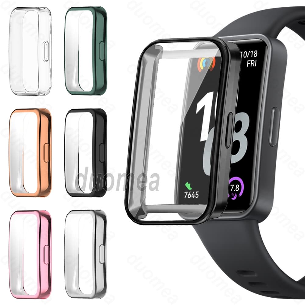 Protetor De Tela TPU Case Acessórios De Capa Completa Para Huawei Band 11 Pro 10 9 8 7 6 / Honor Band 7 6