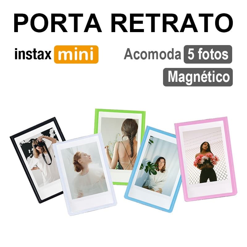 [Film Lab] [Conjunto De 5pcs] Porta Retrato Foto Imã De Geladeira Para Filme Instax Mini CAC71