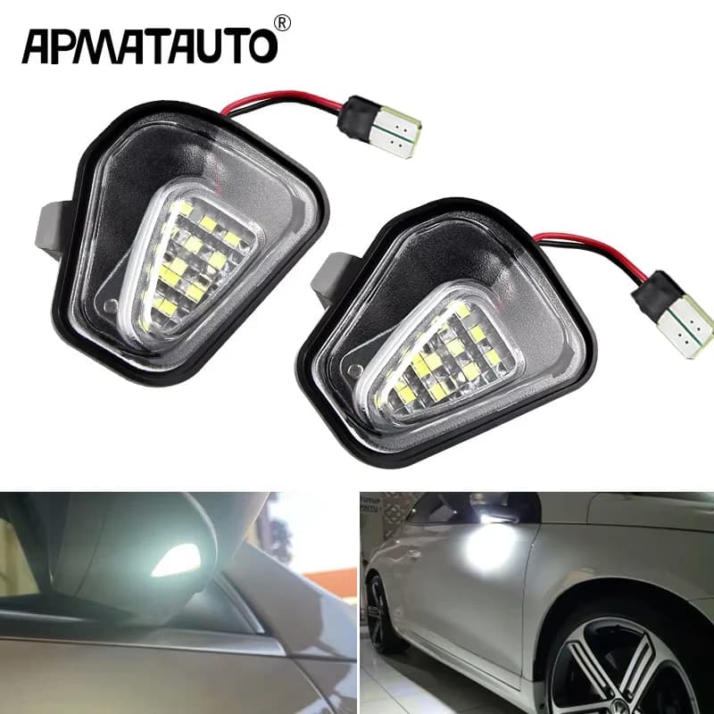 2xCanbus Luzes De Espelho Lateral De LED Para Volkswagen VW Passat B7 EOS CC Scirocco Jetta Luz De Boas Vindas