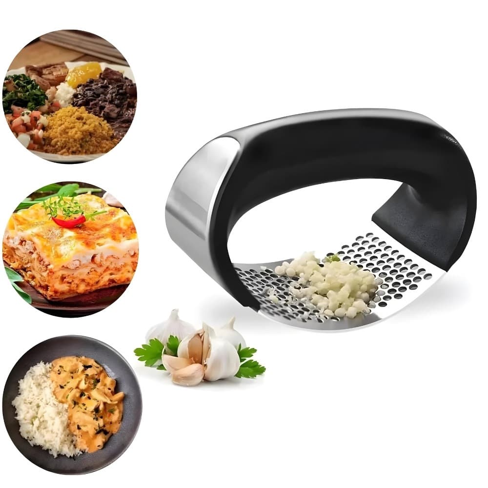 Triturador Pincher Alho Batatas Legumes Manual de Aço Cozinha  Inoxidável Multiuso Universal Pret