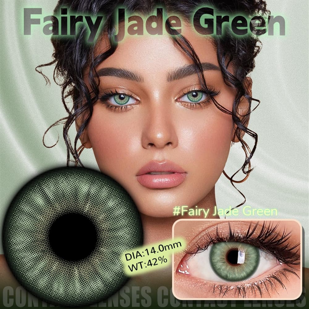 UYAAI 1 Par De Lentes De Contato Verde Natural Marrom Russo Menina Pro Lente Venda Quente Azul Anual Para Alunos De Maqu