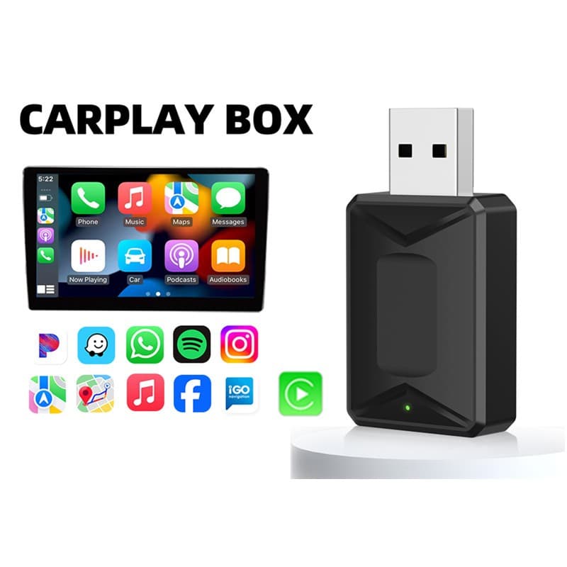 Adaptador Carplay Sem Fio Com Para Apple iPhone IOS 10 +