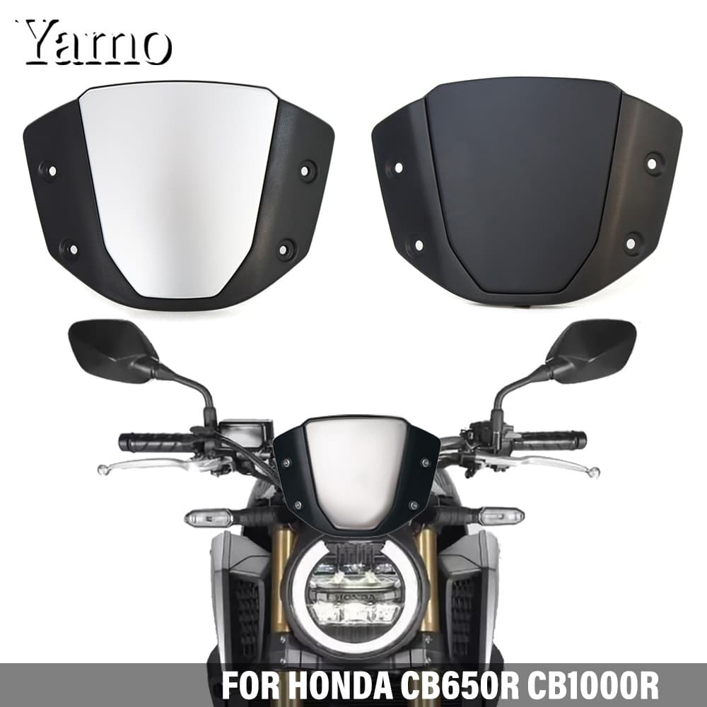 Para Honda CB650R 2019-2023 CB1000R 2018-2020 Motocicleta Pára-Brisas Tela Frontal Defletor De Vento Acessórios