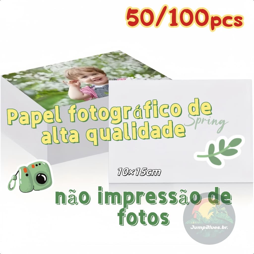 50/100/150 Fotos Conjunto de papel fotográfico 10x15cm
