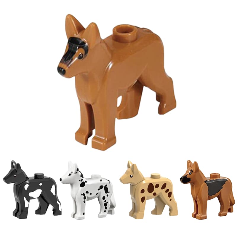 Acessórios de Blocos de Montar Animal Cachorro Pequenas Peças para Montagem de Cenário