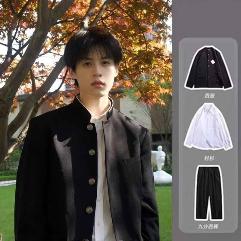 Conjunto Completo De Uniforme DK De Ternos Zhongshan Para Estudantes Do Ensino Médio E , Roupas Universitárias De Sangue