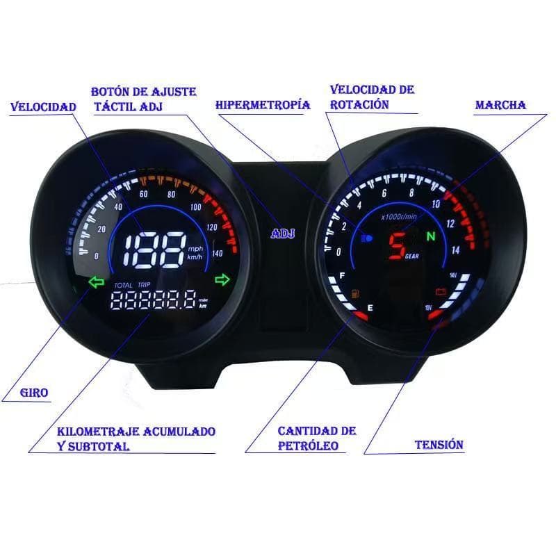 Novo Painel de Velocímetro LED Digital Eletrônico para Honda TITAN150 CG150 Fan150 2010-2012 Brasil