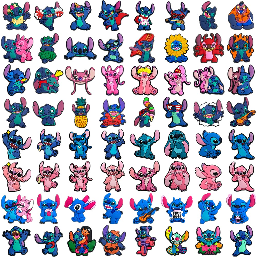 MEIDJ Encantos De Sapato 84 Cartoon Padrão Decorações Acessórios De PVC Com Botão