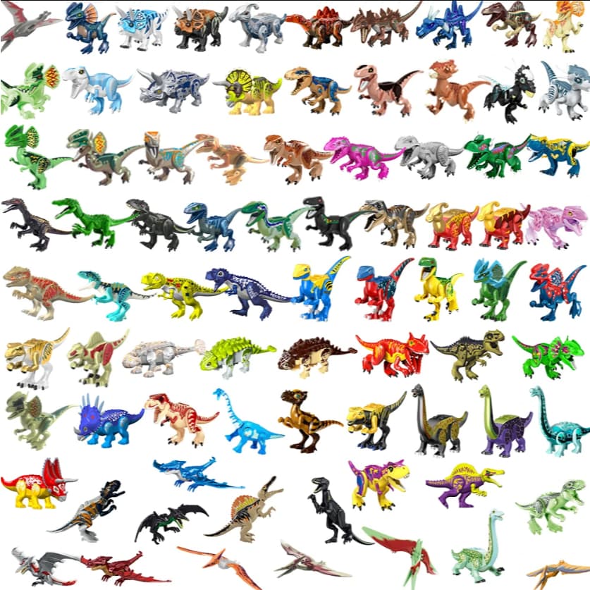 2025 Animais Dinossauros Jurássicos , Estegossauro , Velociraptores , Dragões De Crista Dupla , spinosaurus , Brinquedos