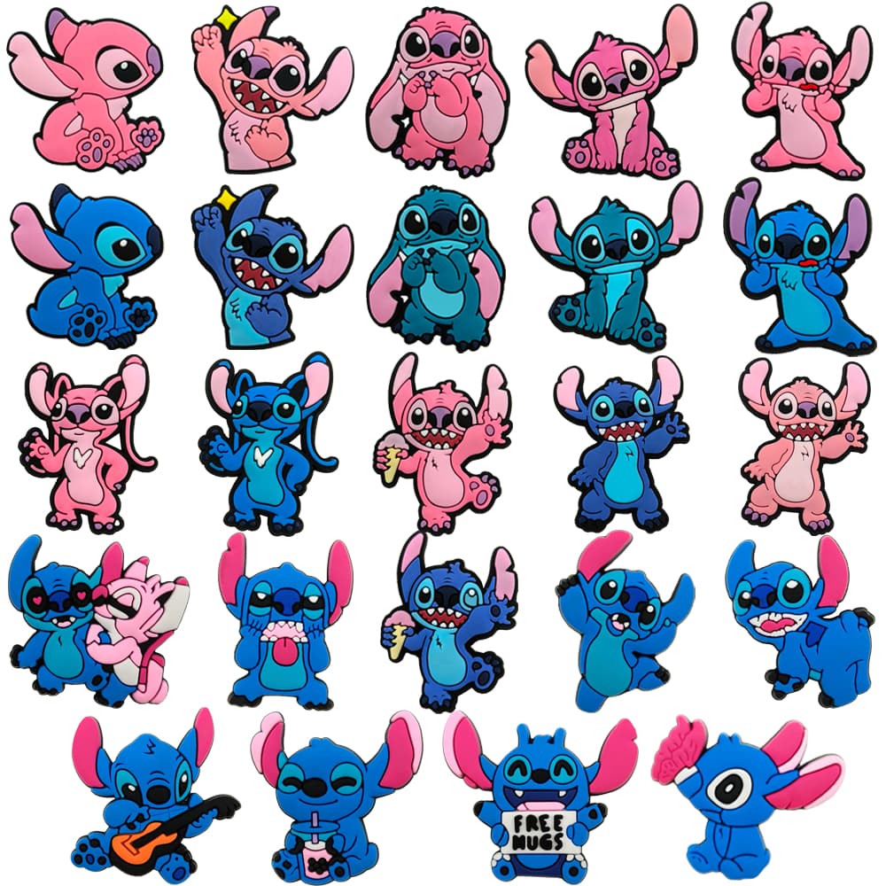 24 Estilos Azul Cão Dos Desenhos Animados Sapato Encantos Sandálias Pingente Botão Original Tamanco Pinos Sapatos Decora