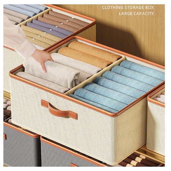 Caixa de Armazenamento de Roupas 1pc,  Caixa de Armazenamento Multifuncional