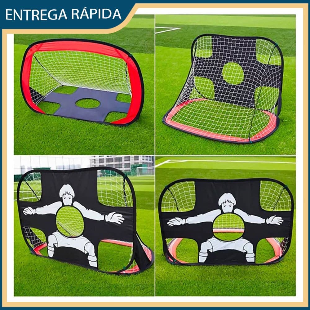 Preto vermelho treinamento de futebol gol de futebol das crianças portátil dobrável quadro de porta treinamento ao ar li