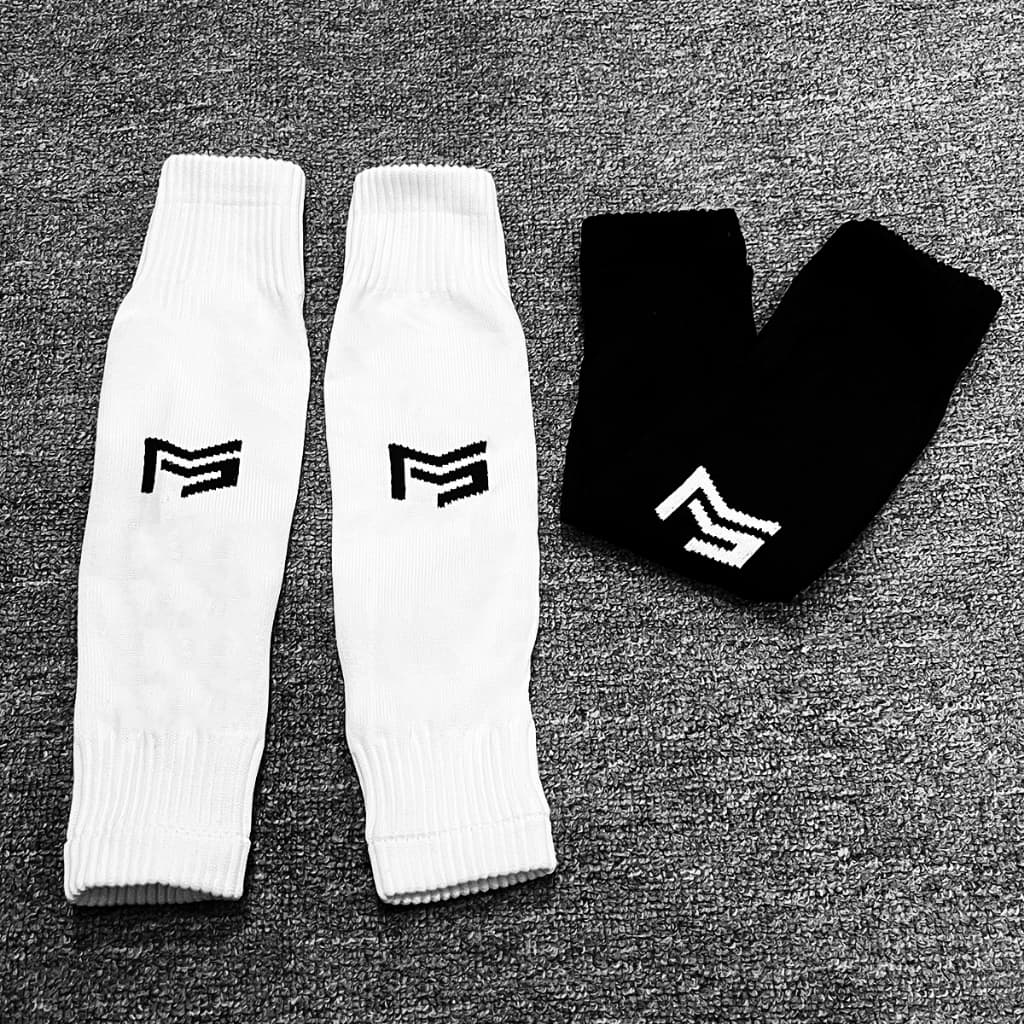 Capa de perna de futebol profissional respirável manga de compressão de panturrilha meias de futebol de alta qualidade, 