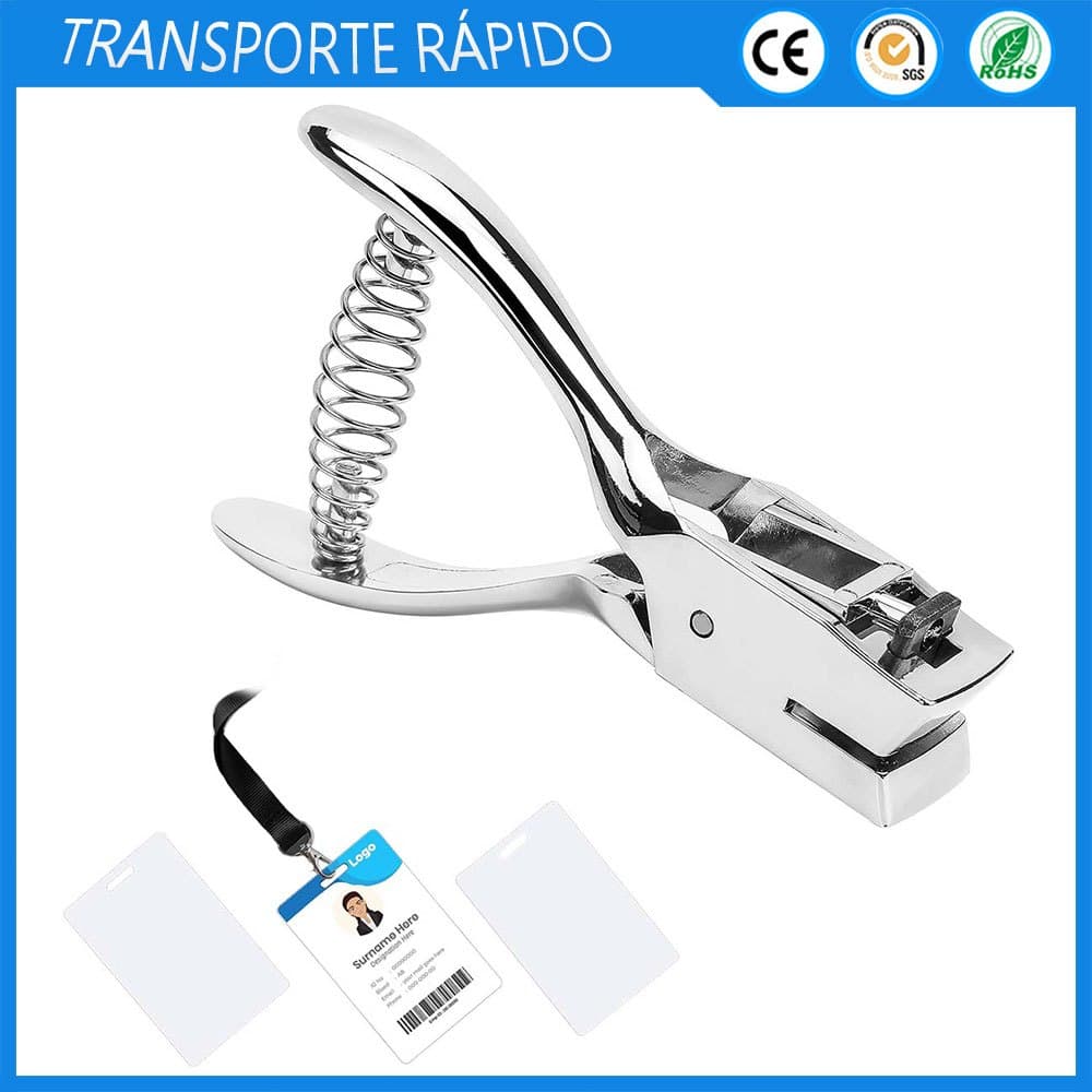 Alicate perfurador Oval, perfurador de documentos com furo único, tamanho 3*15mm