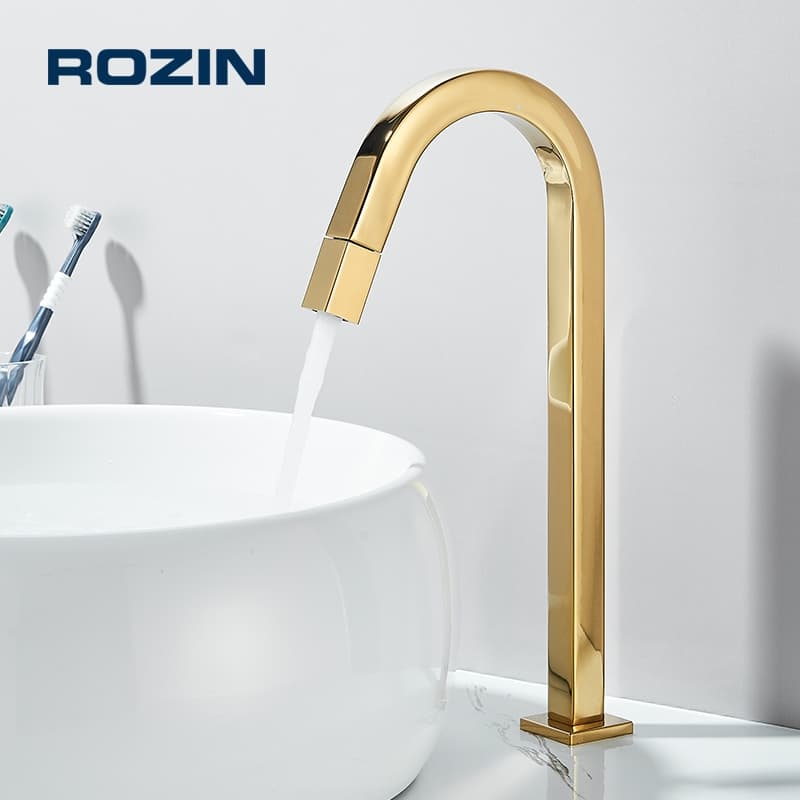 Torneira Lavatório Para Banheiro de água fria preta/cromado torneira de metal para bancada