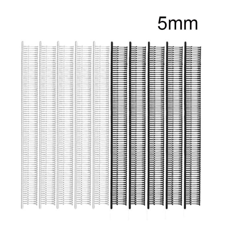 2000pcs Kit De Fixadores De Pistola De 0,2 Polegadas/5mm (Não Para Padrão) , Micro Ponto Fino Mini Preto E Branco