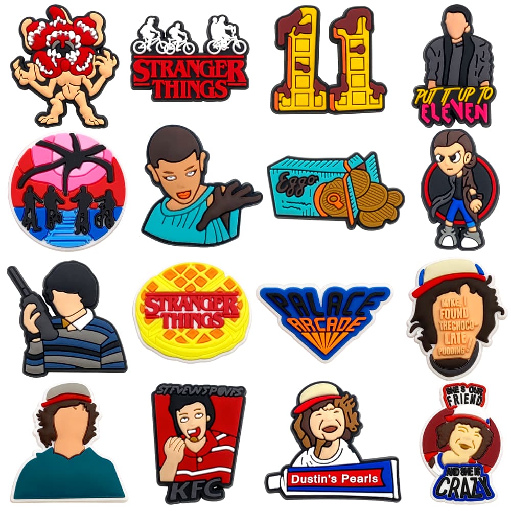 Encantos De Sapato Acessórios DIY Para Com Botões Decorações De PVC Apto Bolha Slides Sandálias Festival Presentes De Fe